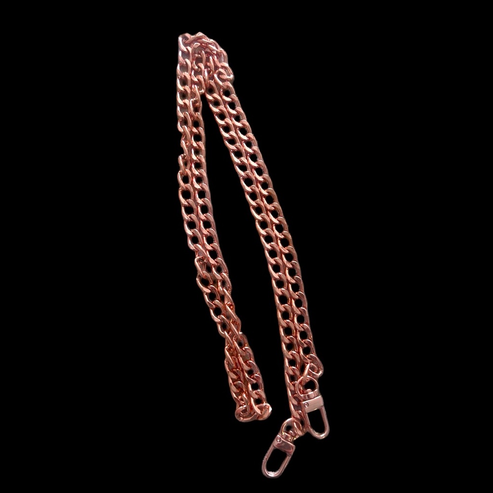 Rose gold chain for purse 41 inches